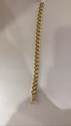9ct yellow gold curb bracelet