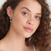 Silver Triple Mini Hoop Earrings E019-04H