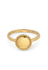 Gold plated ring