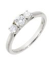 Ladies Platinum 3 Stone Diamond Ring