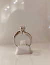 18CT WHITE GOLD BRILLIANT CUT SOLITAIRE DIAMOND ENGAGEMENT RING