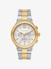 Michael Kors Lexington Gold-Tone and Black Chronograph Men's Watch