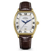 Rotary 1895 Men’s Tonneau Automatic Leather Watch | RGS10060/01