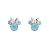 Disney Silver Minnie Mouse Birthstone Earrings March