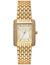 Michael Kors Emery cz besel watch square dial Mk4826