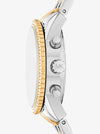 Michael Kors Mini Bryant Pave Two Tone Ladies Watch DW7532