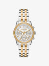 Michael Kors Mini Bryant Pave Two Tone Ladies Watch DW7532