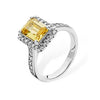 S/S Citrine Ring SRO47A