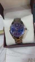 Load and play video in Gallery viewer, Gents Solar Blue Dial Accurist Watch
