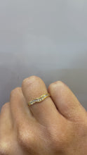 Load and play video in Gallery viewer, 18ct yellow gold shape eternity band
