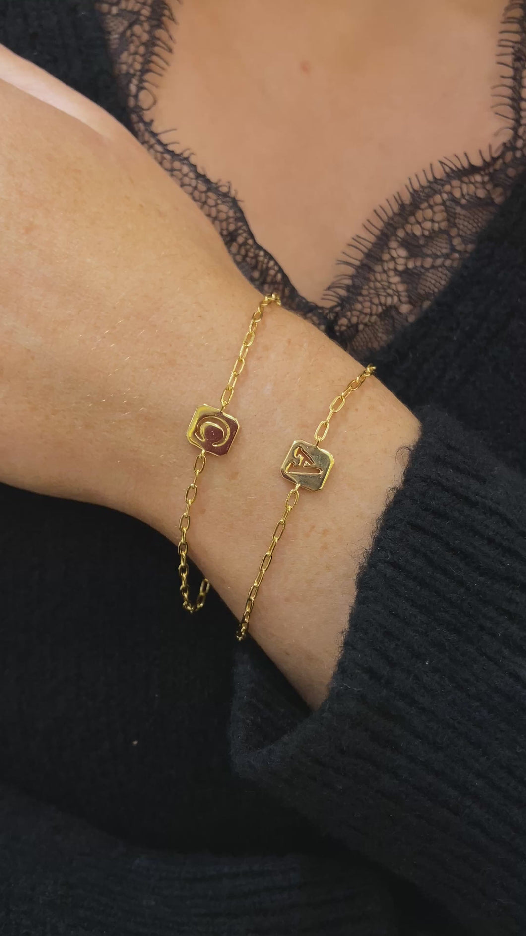 Gold Plated Initial Bracelet