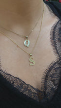 Load and play video in Gallery viewer, Gold Plated Initial Pendant
