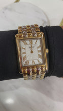 Load and play video in Gallery viewer, Two Tone Rectangular Accurist Watch

