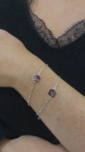 Load and play video in Gallery viewer, Sterling silver Initial Bracelet
