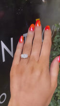Load and play video in Gallery viewer, 18ct Yellow Gold Boat Shape Cluster Ring
