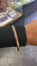 Load and play video in Gallery viewer, Handmade 9ct yellow gold bangle
