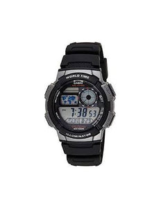 Casio World Time Black Digital Watch AE-1000W-1BVEF