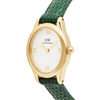 Daniel Wellington Petite Ovale Gold & Green Python Watch | DW00100720