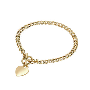 Njo gold plated curb Tiffany Bracelet