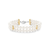 TI SENTO Gold-Plated Double Row Pearl Bracelet (23077ZY)