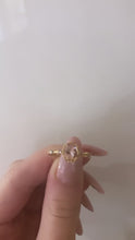 Load and play video in Gallery viewer, Gold plated pink stone ring
