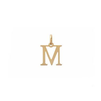 18K gold plated initial necklace 2875001