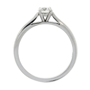 Ladies Platinum Solitaire Diamond Engagement Ring