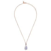 Load image into Gallery viewer, Collier Necklace with Drop Stone and Pave Pendant WSBZ01647BLA
