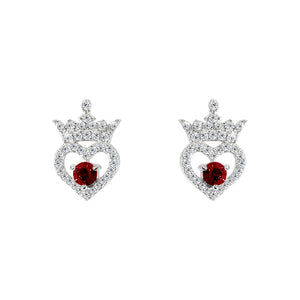 Disney Birthstone crown earrings