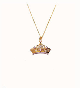 Disney Crown Gold Tone Plated Pendant