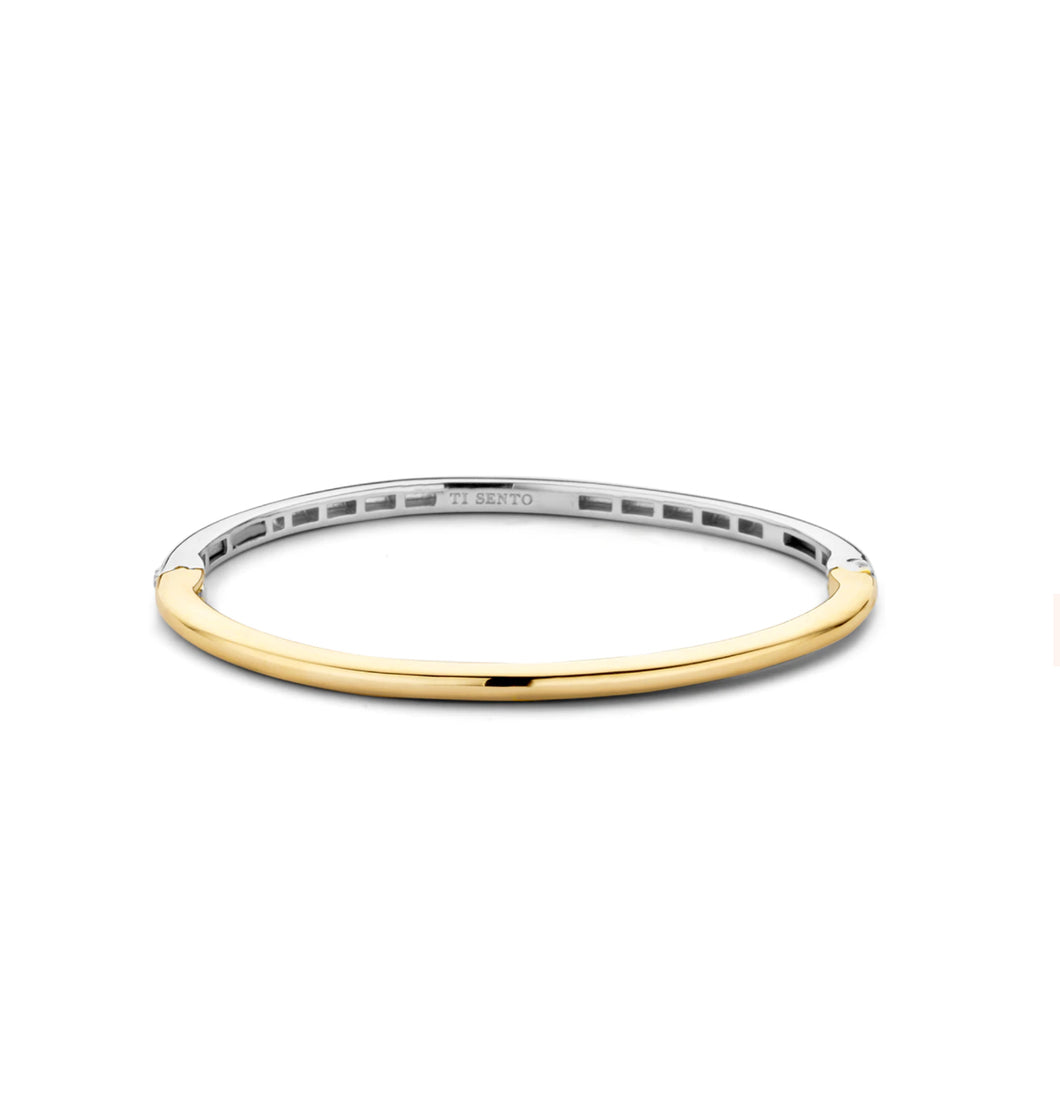 Ti sento gold plated bangle