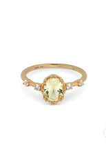 Load image into Gallery viewer, Gold plated colour stone ring
