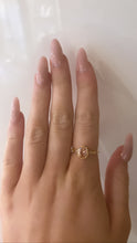 Load image into Gallery viewer, Gold plated pink stone ring
