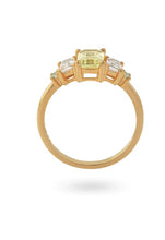 Load image into Gallery viewer, Gold plated coloured stone ring
