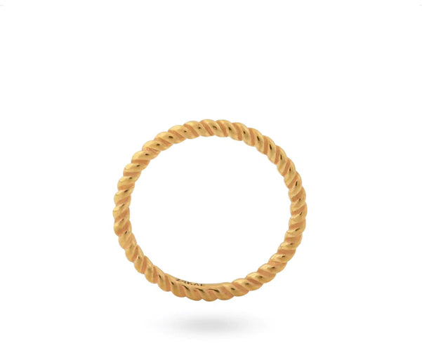 Ring with rope structure - 12423Y