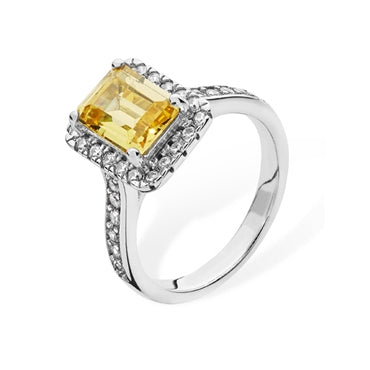 S/S Citrine Ring SRO47A